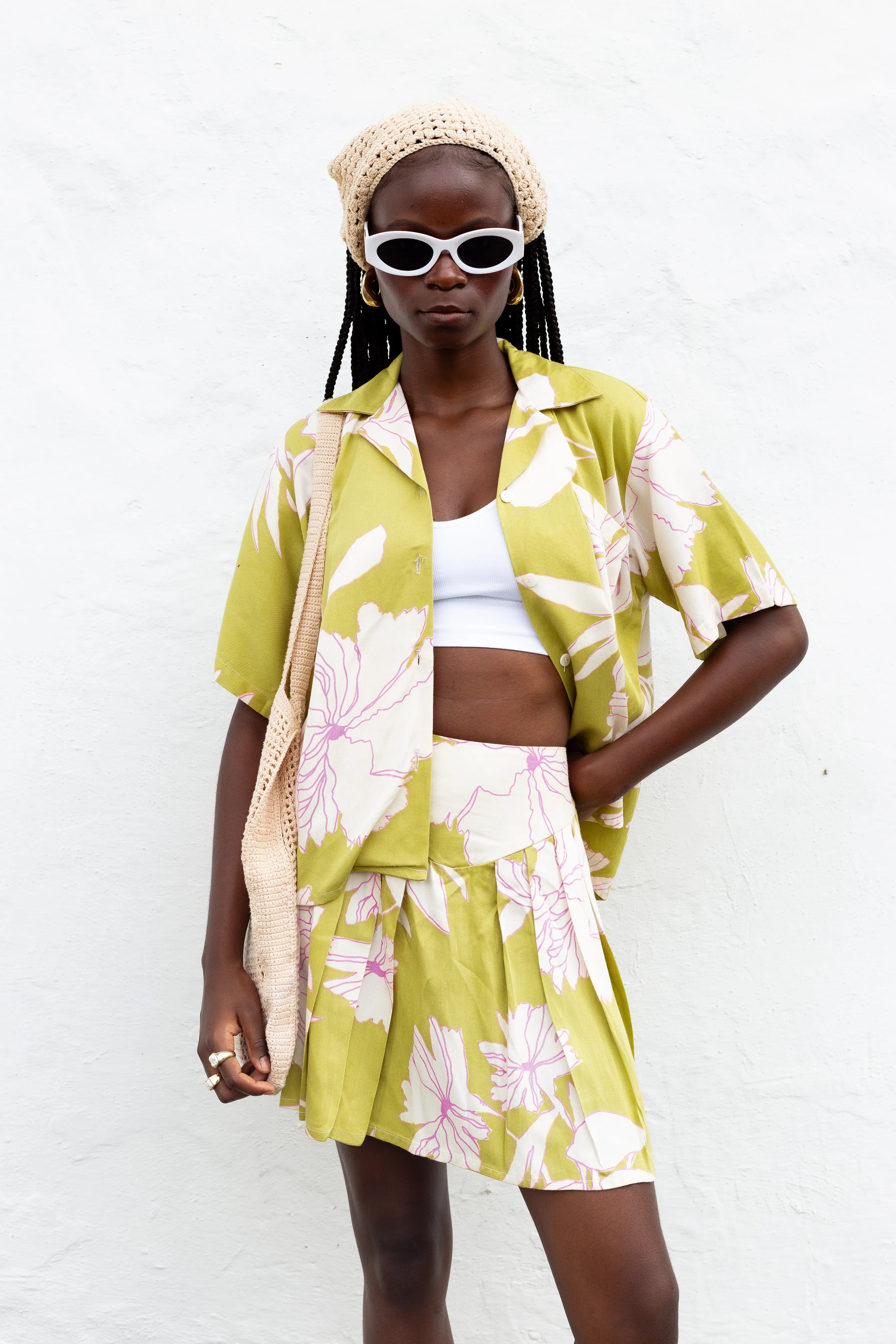 Flor de Verano Verde Shirt