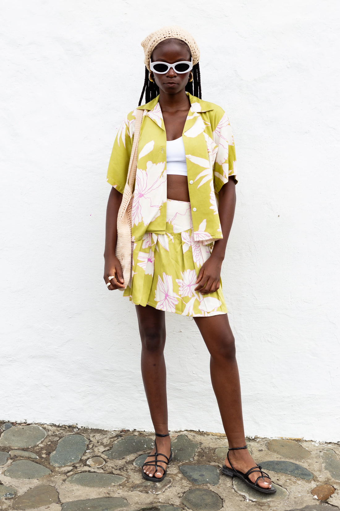 Flor de Verano Verde Shirt