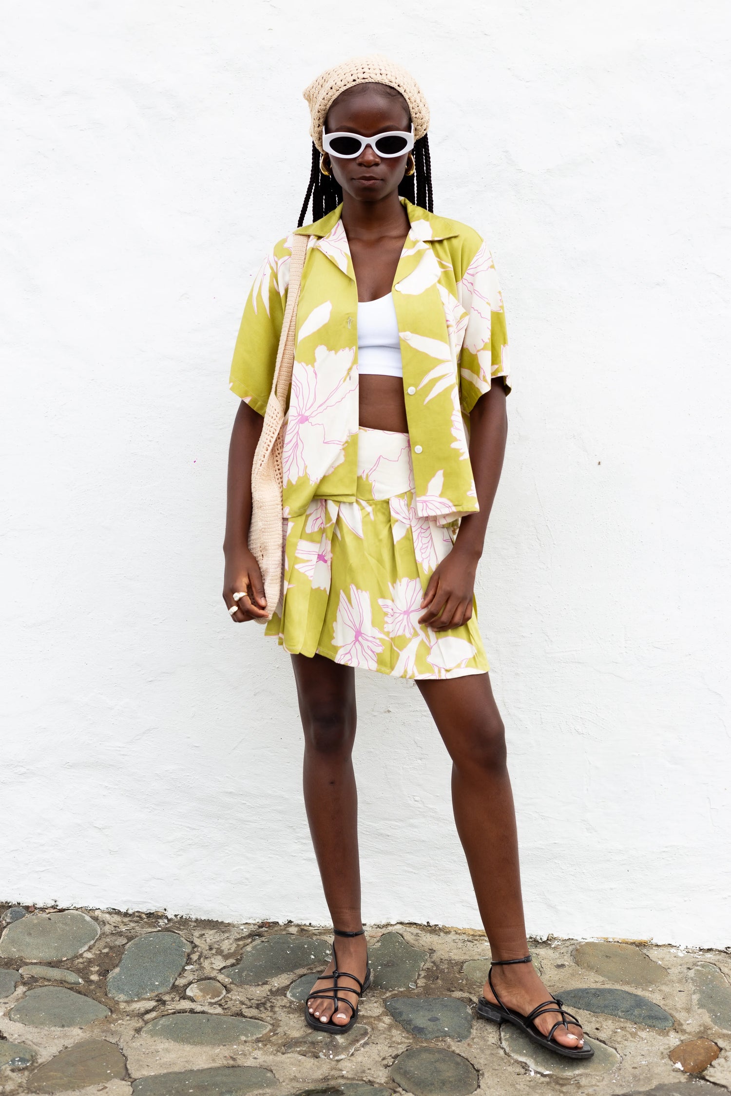 Flor de Verano Verde Shirt