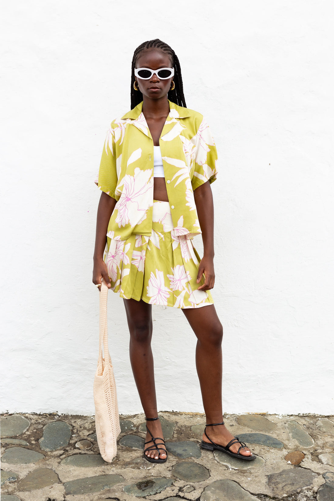 Flor de Verano Verde Shirt