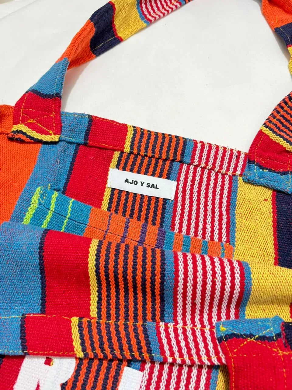 Tote Bag Caribe Rayas multicolor Vertical